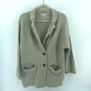 Madewell 100% merino wool 2 button heavy knit sweater cardigan coat coatigan M
